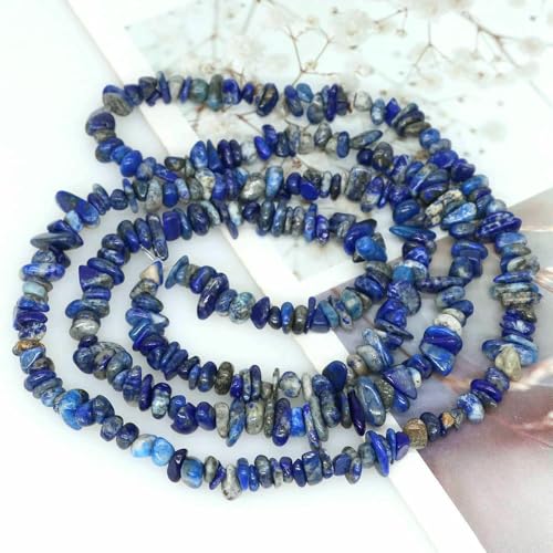 5–8 mm unregelmäßige Freeform-Chip-Kiesperlen, Naturstein, Amethyste, Tigerauge-Perlen zur Schmuckherstellung, DIY-Halskette, Armband, Lapislazuli, 5–8 mm, 81,3 cm 5–8 mm unregelmäßige Freeform-Chip-Kiesperlen, Naturstein, Amethyste, Tigerauge-Perlen zur Schmuckherstellung, DIY-Halskette, Armband, Lapislazuli, 5–8 mm, 81,3 cm von VIEPGJ