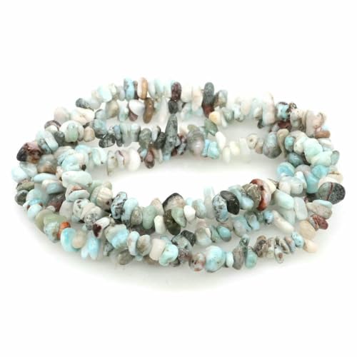 5–8 mm unregelmäßige Freeform-Chip-Kiesperlen, Naturstein, Amethyste, Tigerauge-Perlen zur Schmuckherstellung, DIY-Halsketten-Armband, Larimar, 5–8 mm, 81,3 cm 5–8 mm unregelmäßige Freeform-Chip-Kiesperlen, Naturstein, Amethyste, Tigerauge-Perlen zur Schmuckherstellung, DIY-Halsketten-Armband, Larimar, 5–8 mm, 81,3 cm von VIEPGJ