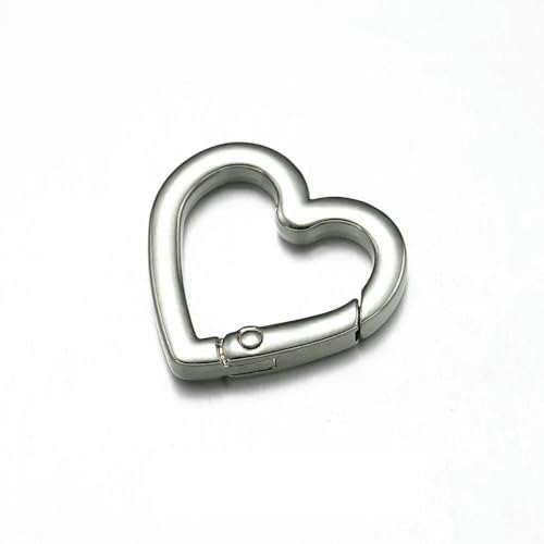 5 Stück Herz-Karabinerhaken-Clip Karabiner-Anschlussverschluss für DIY-Schlüsselhalter, Schlüsselanhänger, Schmuckherstellung, Handtasche, Bastelzubehör, RH 25 x 25 5 Stück Herz-Karabinerhaken-Clip Karabiner-Anschlussverschluss für DIY-Schlüsselhalter, Schlüsselanhänger, Schmuckherstellung, Handtasche, Bastelzubehör, RH 25 x 25 von VIEPGJ
