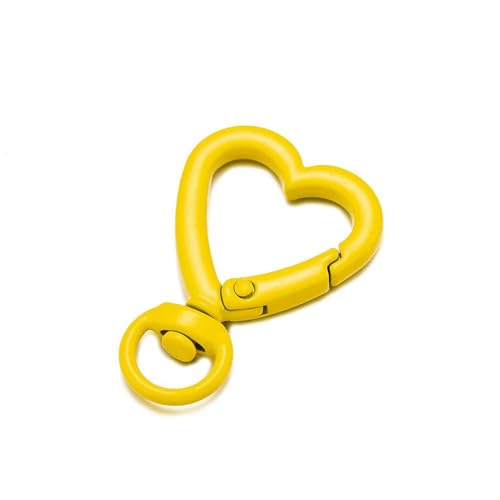5 Stück Herzform Rotationslegierung Hummer Federverschlüsse zum Öffnen Schlüsselring Haken Karabiner Verbinder Hundekette Schnallen DIY Schmuck-138A1055 von VIEPGJ