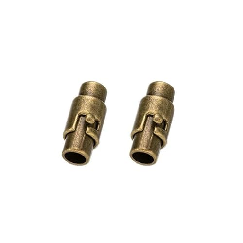 5 Stück Magnetverschlüsse, Armband-Endkappen, Verschlüsse, Verbinder, Schloss für Lederarmbänder, Halsketten, Schmuck, Bastelbedarf, Antikbronze, 8 mm Loch von VIEPGJ