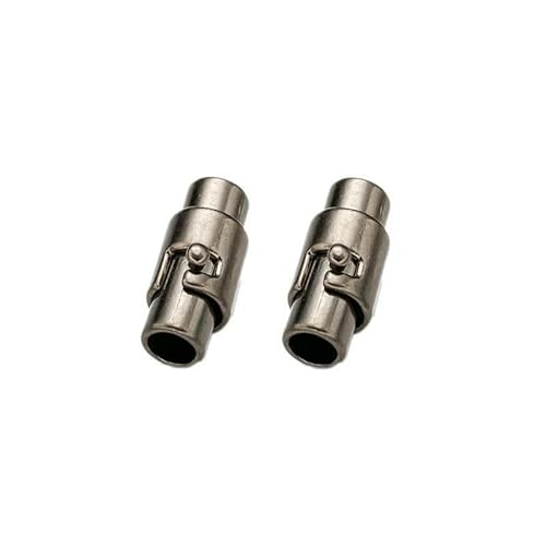 5 Stück Magnetverschlüsse, Armband-Endkappen, Verschlüsse, Verbinder, Schloss für Lederarmbänder, Halsketten, Schmuck, Bastelbedarf, Gun Black, 4,0 mm Loch 5 Stück Magnetverschlüsse, Armband-Endkappen, Verschlüsse, Verbinder, Schloss für Lederarmbänder, Halsketten, Schmuck, Bastelbedarf, Gun Black, 4,0 mm Loch von VIEPGJ