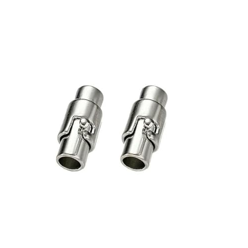 5 Stück Magnetverschlüsse, Armband-Endkappen, Verschlüsse, Verbinder, Schloss für Lederarmbänder, Halsketten, Schmuck, Bastelbedarf, Rhodium, 4,0 mm Loch 5 Stück Magnetverschlüsse, Armband-Endkappen, Verschlüsse, Verbinder, Schloss für Lederarmbänder, Halsketten, Schmuck, Bastelbedarf, Rhodium, 4,0 mm Loch von VIEPGJ