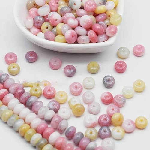 5 x 8 mm, 50 Stück/Los, gemischte Farben, gebrochene Blumenrisse, Abakus-Radform, Glasperlen für die Schmuckherstellung, DIY-Armband, Halskette, 1–50 Stück 5 x 8 mm, 50 Stück/Los, gemischte Farben, gebrochene Blumenrisse, Abakus-Radform, Glasperlen für die Schmuckherstellung, DIY-Armband, Halskette, 1–50 Stück von VIEPGJ