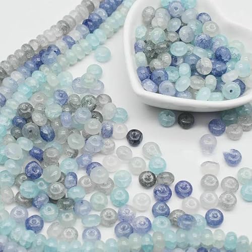5 x 8 mm, 50 Stück/Los, gemischte Farben, gebrochene Blumenrisse, Abakus-Radform, Glasperlen für die Schmuckherstellung, DIY-Armband, Halskette, 5–50 Stück 5 x 8 mm, 50 Stück/Los, gemischte Farben, gebrochene Blumenrisse, Abakus-Radform, Glasperlen für die Schmuckherstellung, DIY-Armband, Halskette, 5–50 Stück von VIEPGJ