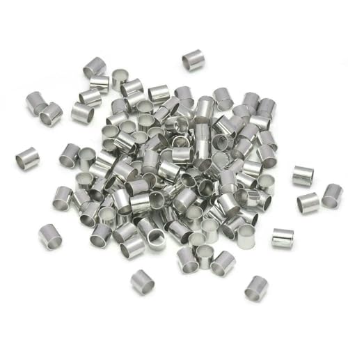 500 Stück Messingrohr-Quetschperlen, Säulenkordel-Abdeckungen, Enden, Platin, für DIY-Schmuckherstellung, Rhodium, Durchmesser 3,0 mm, 500 Stück 500 Stück Messingrohr-Quetschperlen, Säulenkordel-Abdeckungen, Enden, Platin, für DIY-Schmuckherstellung, Rhodium, Durchmesser 3,0 mm, 500 Stück von VIEPGJ