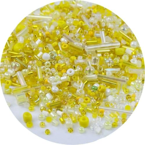 500 Stück Rocailles-Perlen, gemischte Delica-Glasperlen, runde Glasperlen, und Größen, Glas-Twist-Bugle-Tube für Kleidungszubehör, Gelb 8, 500 Stück 500 Stück Rocailles-Perlen, gemischte Delica-Glasperlen, runde Glasperlen, und Größen, Glas-Twist-Bugle-Tube für Kleidungszubehör, Gelb 8, 500 Stück von VIEPGJ