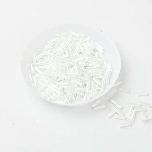 500 g/Packung, 6 mm, Silberkern, tschechische Glasperlen, Tube für Schmuck, Bekleidungszubehör, Perlen für Kleidung, Weiß 500 g/Packung, 6 mm, Silberkern, tschechische Glasperlen, Tube für Schmuck, Bekleidungszubehör, Perlen für Kleidung, Weiß von VIEPGJ