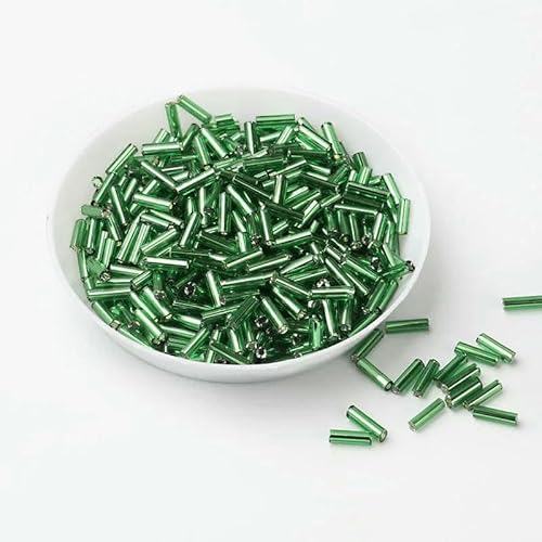 500 g/Packung, 6 mm, Silberkern, tschechische Glasperlen, Tube für Schmuck, Kleidungszubehör, Perlen für Kleidung, Dunkelgrün 500 g/Packung, 6 mm, Silberkern, tschechische Glasperlen, Tube für Schmuck, Kleidungszubehör, Perlen für Kleidung, Dunkelgrün von VIEPGJ