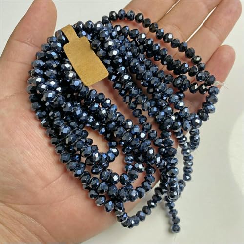 5x8 4x6mm Rondelle österreichische Kristallperlen Glas lose bunte Perlen für Schmuckherstellung Zubehör handgefertigt Großhandel-Nr. 12-4x6mm 5 Strang von VIEPGJ