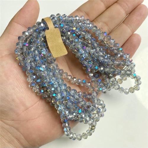 5x8 4x6mm Rondelle österreichische Kristallperlen Glas lose bunte Perlen für Schmuckherstellung Zubehör handgefertigt Großhandel-Nr. 15-4x6mm 1 Strang von VIEPGJ