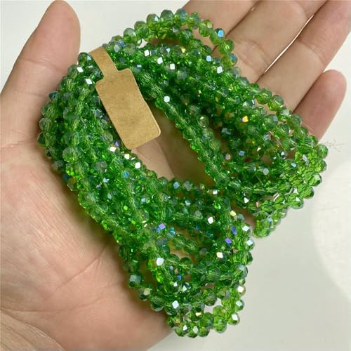 5x8 4x6mm Rondelle österreichische Kristallperlen Glas lose bunte Perlen für Schmuckherstellung Zubehör handgefertigt Großhandel-Nr. 26-4x6mm 5 Strang von VIEPGJ
