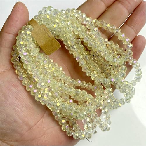 5x8 4x6mm Rondelle österreichische Kristallperlen Glas lose bunte Perlen für Schmuckherstellung Zubehör handgefertigt Großhandel-Nr. 3-4x6mm 5 Strang von VIEPGJ