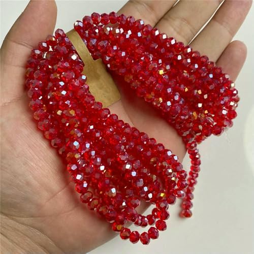 5x8 4x6mm Rondelle österreichische Kristallperlen Glas lose bunte Perlen für Schmuckherstellung Zubehör handgefertigt Großhandel-Nr. 30-5x8mm 5 Strang von VIEPGJ