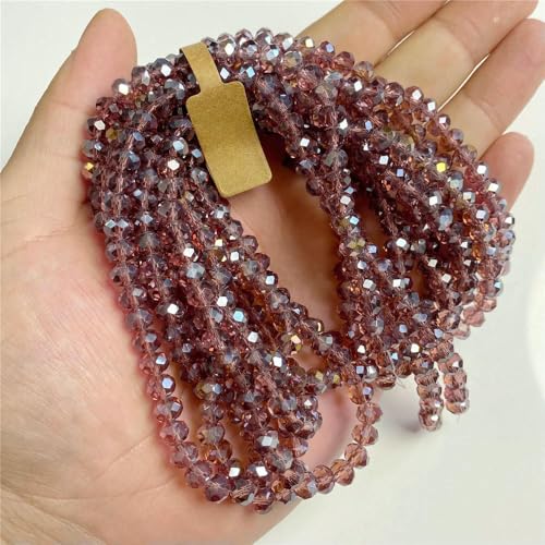 5x8 4x6mm Rondelle österreichische Kristallperlen Glas lose bunte Perlen für Schmuckherstellung Zubehör handgefertigt Großhandel-Nr. 31-4x6mm 5 Strang von VIEPGJ
