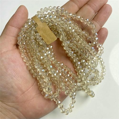 5x8 4x6mm Rondelle österreichische Kristallperlen Glas lose bunte Perlen für Schmuckherstellung Zubehör handgefertigt Großhandel-Nr. 4-5x8mm 1 Strang von VIEPGJ
