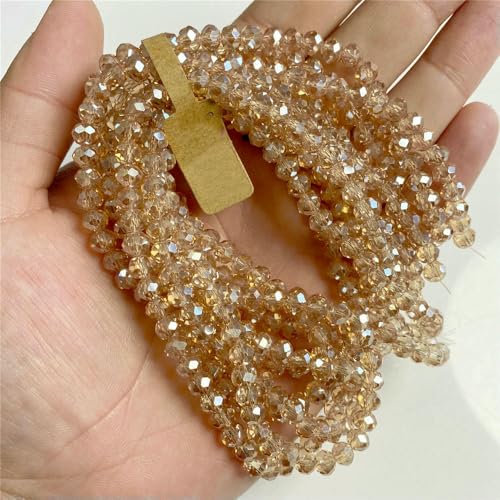 5x8 4x6mm Rondelle österreichische Kristallperlen Glas lose bunte Perlen für Schmuckherstellung Zubehör handgefertigt Großhandel-Nr. 5-4x6mm 5 Strang von VIEPGJ