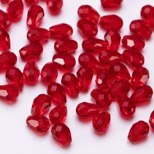6 x 8 mm, facettierte Glasperlen in Tropfenform, AB-Farbe, Wassertropfen-Kristallperlen, lose Abstandsperlen zur Schmuckherstellung, DIY-Armband-ZKSD001-003-6 x 8 mm, 65–70 Stück 6 x 8 mm, facettierte Glasperlen in Tropfenform, AB-Farbe, Wassertropfen-Kristallperlen, lose Abstandsperlen zur Schmuckherstellung, DIY-Armband-ZKSD001-003-6 x 8 mm, 65–70 Stück von VIEPGJ