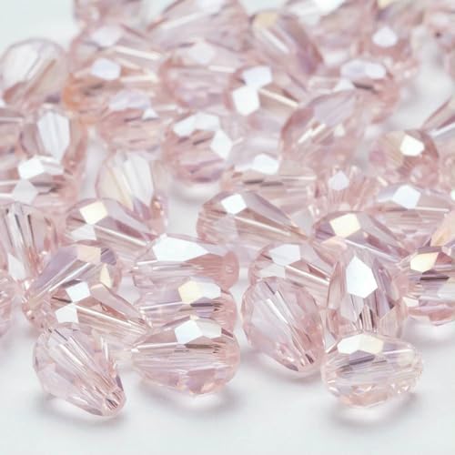 6 x 8 mm, facettierte Glasperlen in Tropfenform, AB-Farbe, Wassertropfen-Kristallperlen, lose Abstandsperlen zur Schmuckherstellung, DIY-Armband-ZKSD001-006-6 x 8 mm, 65–70 Stück 6 x 8 mm, facettierte Glasperlen in Tropfenform, AB-Farbe, Wassertropfen-Kristallperlen, lose Abstandsperlen zur Schmuckherstellung, DIY-Armband-ZKSD001-006-6 x 8 mm, 65–70 Stück von VIEPGJ