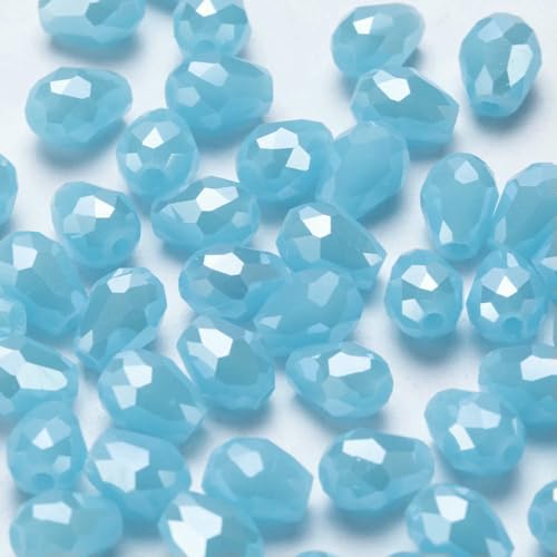 6 x 8 mm, facettierte Glasperlen in Tropfenform, AB-Farbe, Wassertropfen-Kristallperlen, lose Abstandsperlen zur Schmuckherstellung, DIY-Armband-ZKSD001-018-6 x 8 mm, 65–70 Stück 6 x 8 mm, facettierte Glasperlen in Tropfenform, AB-Farbe, Wassertropfen-Kristallperlen, lose Abstandsperlen zur Schmuckherstellung, DIY-Armband-ZKSD001-018-6 x 8 mm, 65–70 Stück von VIEPGJ