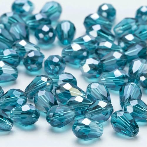 6 x 8 mm, facettierte Glasperlen in Tropfenform, AB-Farbe, Wassertropfen-Kristallperlen, lose Abstandsperlen zur Schmuckherstellung, DIY-Armband-ZKSD001-022-6 x 8 mm, 65–70 Stück 6 x 8 mm, facettierte Glasperlen in Tropfenform, AB-Farbe, Wassertropfen-Kristallperlen, lose Abstandsperlen zur Schmuckherstellung, DIY-Armband-ZKSD001-022-6 x 8 mm, 65–70 Stück von VIEPGJ