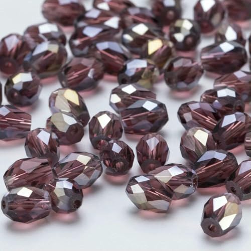 6 x 8 mm, facettierte Glasperlen in Tropfenform, AB-Farbe, Wassertropfen-Kristallperlen, lose Abstandsperlen zur Schmuckherstellung, DIY-Armband-ZKSD001-034-8 x 11 mm-50–55 Stück 6 x 8 mm, facettierte Glasperlen in Tropfenform, AB-Farbe, Wassertropfen-Kristallperlen, lose Abstandsperlen zur Schmuckherstellung, DIY-Armband-ZKSD001-034-8 x 11 mm-50–55 Stück von VIEPGJ