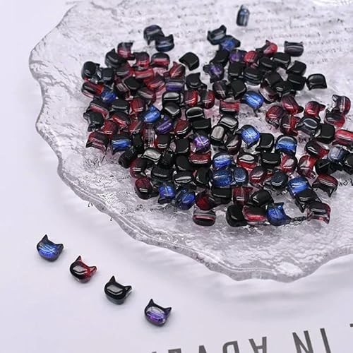 7 mm, 30 Stück, kleine Glasperlen mit Katzenkopf, niedliche Lampwork-Charm-Katzenperlen für die Schmuckherstellung, DIY-Armbänder, Halsketten, Ohrringe, gemischt, 3–30 Stück 7 mm, 30 Stück, kleine Glasperlen mit Katzenkopf, niedliche Lampwork-Charm-Katzenperlen für die Schmuckherstellung, DIY-Armbänder, Halsketten, Ohrringe, gemischt, 3–30 Stück von VIEPGJ