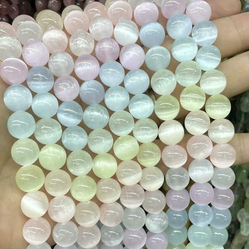 8 * 12 MM Natürlicher Reisform-Edelstein Bunter Selenitstein Lose Abstandsperlen Für Die Schmuckherstellung DIY-Armband-Halsketten-Ohrringe-8 MM ca. 45 Stück_a 8 * 12 MM Natürlicher Reisform-Edelstein Bunter Selenitstein Lose Abstandsperlen Für Die Schmuckherstellung DIY-Armband-Halsketten-Ohrringe-8 MM ca. 45 Stück_a von VIEPGJ