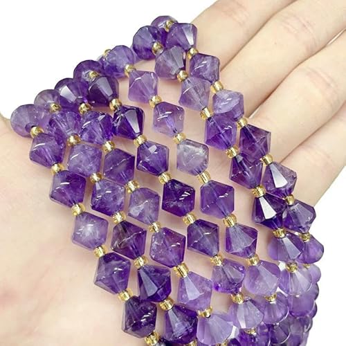 8–10 mm natürlicher Amethyst-Achat, Geisterkristall, Pyramide, lose Perlen, DIY-Armband, Halskette, Charm-Schmuck für Herren und Damen, Amethyst, 8 mm, 36 Stück 8–10 mm natürlicher Amethyst-Achat, Geisterkristall, Pyramide, lose Perlen, DIY-Armband, Halskette, Charm-Schmuck für Herren und Damen, Amethyst, 8 mm, 36 Stück von VIEPGJ