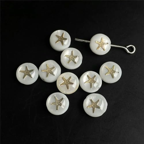 8 mm AZ Anfangsbuchstabe Runde Muschelperlen Alphabet Natürliche Perlmutt Lose Buchstabenperlen zur Schmuckherstellung DIY Zubehör-Seestern 7–8 mm-5 Stück 8 mm AZ Anfangsbuchstabe Runde Muschelperlen Alphabet Natürliche Perlmutt Lose Buchstabenperlen zur Schmuckherstellung DIY Zubehör-Seestern 7–8 mm-5 Stück von VIEPGJ