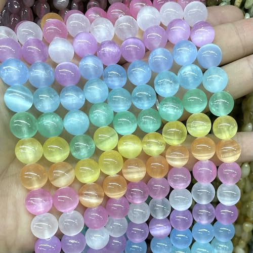8 x 12 mm natürlicher Edelstein in Reisform, bunter Selenitstein, lose Abstandsperlen für die Schmuckherstellung, DIY-Armband, Halskette, Ohrringe, 8 mm, ca. 45 Stück 8 x 12 mm natürlicher Edelstein in Reisform, bunter Selenitstein, lose Abstandsperlen für die Schmuckherstellung, DIY-Armband, Halskette, Ohrringe, 8 mm, ca. 45 Stück von VIEPGJ