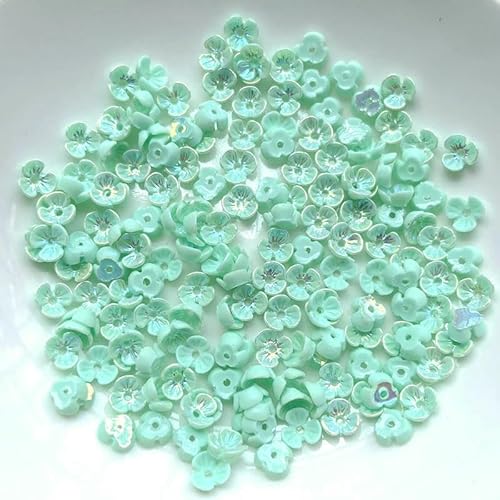 90 Stück 6 mm Harz-Blumen-Ohrringe mit losem Abstand, Perlenkappen für Mode-Diy-Schmuck-Entdeckung und Produktionszubehör-NT283 von VIEPGJ