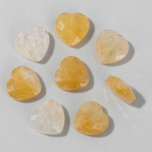 Faceted Heart Shape Stone Bead Natural Tiger Eye Amethysts Clear Quartzs Charms Beads For Jewelry Making DIY Supply-Yellow Aventurine-5 pieces Faceted Heart Shape Stone Bead Natural Tiger Eye Amethysts Clear Quartzs Charms Beads For Jewelry Making DIY Supply-Yellow Aventurine-5 pieces von VIEPGJ