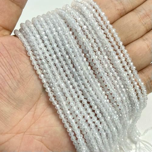 Facettierte mehrfarbige Quarzperlen, 2 mm, 3,0 mm, 4,0 mm, rund, Granat, Tigerauge, Achate, Kristall, lose Perlen zur Schmuckherstellung, Armband, DIY, Zirkon, 4,0 mm, ca. 80 Stück Facettierte mehrfarbige Quarzperlen, 2 mm, 3,0 mm, 4,0 mm, rund, Granat, Tigerauge, Achate, Kristall, lose Perlen zur Schmuckherstellung, Armband, DIY, Zirkon, 4,0 mm, ca. 80 Stück von VIEPGJ