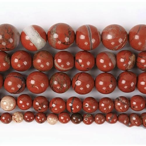 Glatter Naturstein, blaue Türkise, runde lose Perlen, 38,1 cm Strang, 4, 6, 8, 10, 12 mm, Auswahlgröße zur Schmuckherstellung, Roter Jaspis, 10 mm, 36 bis 38 Stück Glatter Naturstein, blaue Türkise, runde lose Perlen, 38,1 cm Strang, 4, 6, 8, 10, 12 mm, Auswahlgröße zur Schmuckherstellung, Roter Jaspis, 10 mm, 36 bis 38 Stück von VIEPGJ