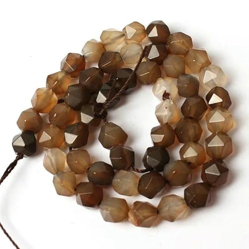 Großhandel facettierte kaffeebraune Achate, Naturstein, lose Perlen zur Herstellung von Schmuck, 15 Zoll, 6/8/10 mm, DIY-Armband, Halskette, 8 mm, 46 Stück Perlen Großhandel facettierte kaffeebraune Achate, Naturstein, lose Perlen zur Herstellung von Schmuck, 15 Zoll, 6/8/10 mm, DIY-Armband, Halskette, 8 mm, 46 Stück Perlen von VIEPGJ