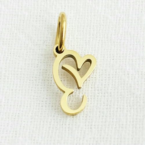 Herz Kunst Initial Alphabet Anhänger DIY Name Personalisierter Geburtstag Edelstahl Damen Modeschmuck AZ Großhandel-YP45237 - E-Gold Farbe Herz Kunst Initial Alphabet Anhänger DIY Name Personalisierter Geburtstag Edelstahl Damen Modeschmuck AZ Großhandel-YP45237 - E-Gold Farbe von VIEPGJ