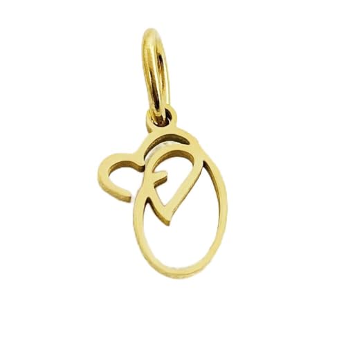 Herz Kunst Initial Alphabet Anhänger DIY Name Personalisierter Geburtstag Edelstahl Damen Modeschmuck AZ Großhandel-YP45237 -O-Silberfarbe von VIEPGJ