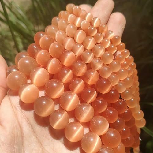 Katzenaugen-Opalperlen in verschiedenen Farben, Naturstein, Glasperlen, lose Perlen zur Schmuckherstellung, DIY-Armbänder, Fundstücke, 4/6/8/10/12 mm, 15 Zoll, Hellorange, 10 mm, 36 Perle Katzenaugen-Opalperlen in verschiedenen Farben, Naturstein, Glasperlen, lose Perlen zur Schmuckherstellung, DIY-Armbänder, Fundstücke, 4/6/8/10/12 mm, 15 Zoll, Hellorange, 10 mm, 36 Perle von VIEPGJ