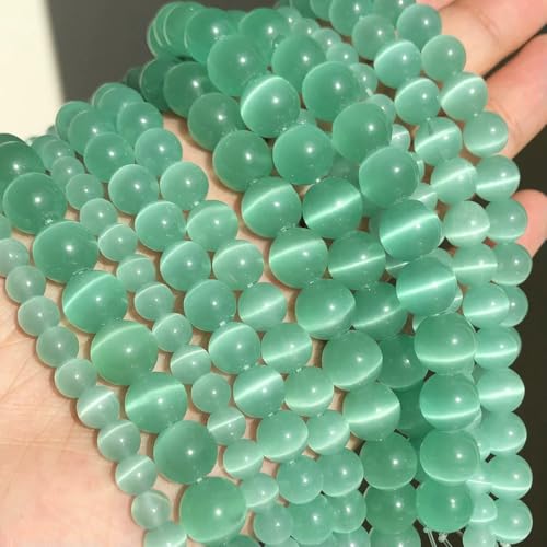 Katzenaugen-Opalperlen in verschiedenen Farben, Naturstein, Glasperlen, lose Perlen zur Schmuckherstellung, DIY-Armbänder, Fundstücke, 4/6/8/10/12 mm, 15 Zoll, Mintgrün, 6 mm, 61 Perlen Katzenaugen-Opalperlen in verschiedenen Farben, Naturstein, Glasperlen, lose Perlen zur Schmuckherstellung, DIY-Armbänder, Fundstücke, 4/6/8/10/12 mm, 15 Zoll, Mintgrün, 6 mm, 61 Perlen von VIEPGJ