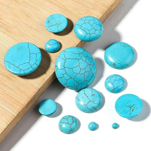 Lila Amethyste Naturstein Cabochon Perlen Runde Onyx Cabochons Lose Perlen Cabochon Cameo DIY Ringe Halskette-Blau Türkis-12mm x 10 Stück Lila Amethyste Naturstein Cabochon Perlen Runde Onyx Cabochons Lose Perlen Cabochon Cameo DIY Ringe Halskette-Blau Türkis-12mm x 10 Stück von VIEPGJ