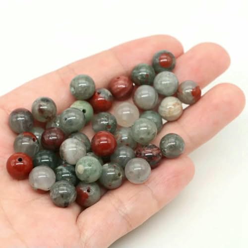 Lose Natursteinperlen, 4, 6, 8, 10 mm, Amethyst, Lava, Türkis, runde Charms, Kristallperlen zur Schmuckherstellung, DIY-Armband, Halskette, Blutstein, 4,0 mm, 85 bis 90 Stück Lose Natursteinperlen, 4, 6, 8, 10 mm, Amethyst, Lava, Türkis, runde Charms, Kristallperlen zur Schmuckherstellung, DIY-Armband, Halskette, Blutstein, 4,0 mm, 85 bis 90 Stück von VIEPGJ