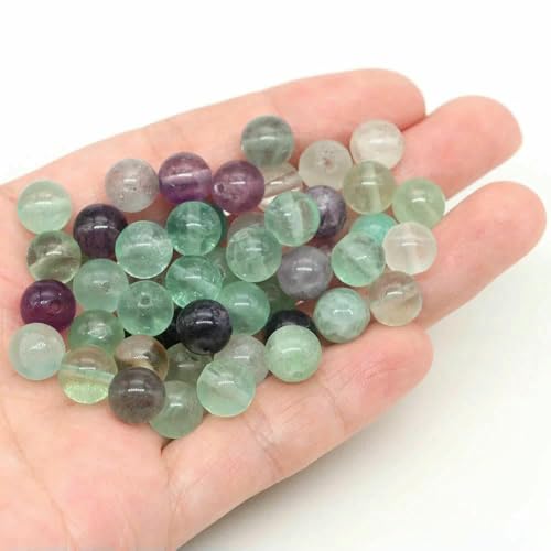Lose Natursteinperlen, 4, 6, 8, 10 mm, Amethyst, Lava, Türkis, runde Charms, Kristallperlen zur Schmuckherstellung, DIY-Armband, Halskette, Fluorit, 4,0 mm, 85 bis 90 Stück Lose Natursteinperlen, 4, 6, 8, 10 mm, Amethyst, Lava, Türkis, runde Charms, Kristallperlen zur Schmuckherstellung, DIY-Armband, Halskette, Fluorit, 4,0 mm, 85 bis 90 Stück von VIEPGJ