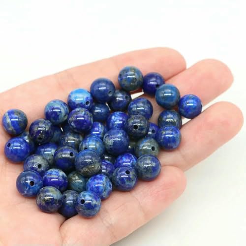Lose Natursteinperlen, 4, 6, 8, 10 mm, Amethyst, Lava, Türkis, runde Charms, Kristallperlen zur Schmuckherstellung, DIY-Armband, Halskette, Lapislazuli, 8 mm, 45–46 Stück Lose Natursteinperlen, 4, 6, 8, 10 mm, Amethyst, Lava, Türkis, runde Charms, Kristallperlen zur Schmuckherstellung, DIY-Armband, Halskette, Lapislazuli, 8 mm, 45–46 Stück von VIEPGJ