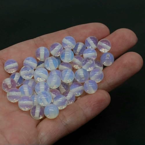 Lose Natursteinperlen, 4, 6, 8, 10 mm, Amethyst, Lava, Türkis, runde Charms, Kristallperlen zur Schmuckherstellung, DIY-Armband, Halskette, Opalit, 8 mm, 45–46 Stück Lose Natursteinperlen, 4, 6, 8, 10 mm, Amethyst, Lava, Türkis, runde Charms, Kristallperlen zur Schmuckherstellung, DIY-Armband, Halskette, Opalit, 8 mm, 45–46 Stück von VIEPGJ