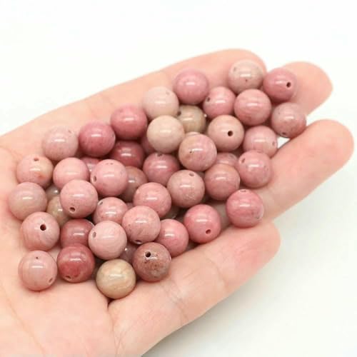 Lose Natursteinperlen, 4, 6, 8, 10 mm, Amethyst, Lava, Türkis, runde Charms, Kristallperlen zur Schmuckherstellung, DIY-Armband, Halskette, Rosa Rhodonit, 4,0 mm, 85 bis 90 Stück Lose Natursteinperlen, 4, 6, 8, 10 mm, Amethyst, Lava, Türkis, runde Charms, Kristallperlen zur Schmuckherstellung, DIY-Armband, Halskette, Rosa Rhodonit, 4,0 mm, 85 bis 90 Stück von VIEPGJ