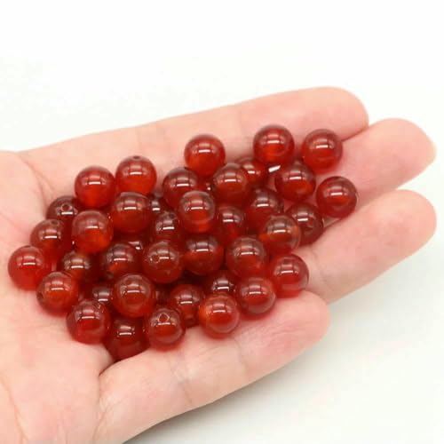 Lose Natursteinperlen, 4, 6, 8, 10 mm, Amethyst, Lava, Türkis, runde Charms, Kristallperlen zur Schmuckherstellung, DIY-Armband, Halskette, Roter Achat, 10 mm, 36–39 Stück Lose Natursteinperlen, 4, 6, 8, 10 mm, Amethyst, Lava, Türkis, runde Charms, Kristallperlen zur Schmuckherstellung, DIY-Armband, Halskette, Roter Achat, 10 mm, 36–39 Stück von VIEPGJ