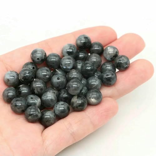 Lose Natursteinperlen, 4, 6, 8, 10 mm, Amethyst, Lava, Türkis, runde Charms, Kristallperlen zur Schmuckherstellung, DIY-Armband, Halskette, Schwarzer Labradorit, 8 mm, 45–46 Stück Lose Natursteinperlen, 4, 6, 8, 10 mm, Amethyst, Lava, Türkis, runde Charms, Kristallperlen zur Schmuckherstellung, DIY-Armband, Halskette, Schwarzer Labradorit, 8 mm, 45–46 Stück von VIEPGJ