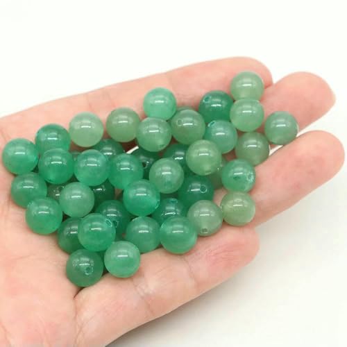Lose Natursteinperlen, 4, 6, 8, 10 mm, Amethyst, Lava, Türkis, runde Charms, Kristallperlen zur Schmuckherstellung, DIY-Armband, Halskette – Grüner Aventurin – 8 mm – 45–46 Stü Lose Natursteinperlen, 4, 6, 8, 10 mm, Amethyst, Lava, Türkis, runde Charms, Kristallperlen zur Schmuckherstellung, DIY-Armband, Halskette – Grüner Aventurin – 8 mm – 45–46 Stü von VIEPGJ