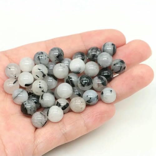 Lose Natursteinperlen, 4, 6, 8, 10 mm, Amethyst, Lava, Türkis, runde Charms, Kristallperlen zur Schmuckherstellung, DIY-Armband, Halskette – Schwarz rutiliert – 4,0 mm, 85 bis 90 Lose Natursteinperlen, 4, 6, 8, 10 mm, Amethyst, Lava, Türkis, runde Charms, Kristallperlen zur Schmuckherstellung, DIY-Armband, Halskette – Schwarz rutiliert – 4,0 mm, 85 bis 90 von VIEPGJ